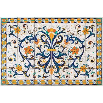 Deruta Ricco Deruta tile panel handmade by Antica Deruta - Italy