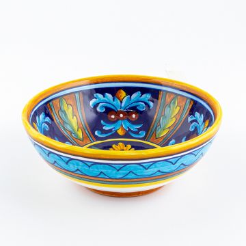 Italian cereal bowl from the Geometrico 52E Collection handmade by Eugenio Ricciarelli - Deruta, Rapallo, Amalfi