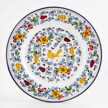 Arabesco Classico Italian round platter handmade by Fima in Deruta