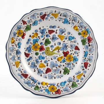 Arabesco Classico Italian round platter handmade by Fima in Deruta