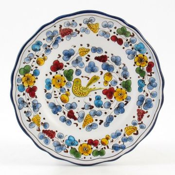 Arabesco Classico Italian salad & dessert plate handmade by Fima in Deruta