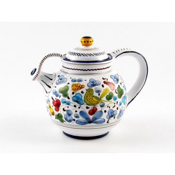 Arabesco Classico Italian tea pot handmade by Fima in Deruta