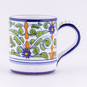Deruta mug from the Amelia collection, handmade by Antica Deruta - Italy