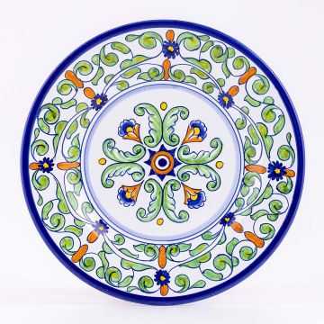 Deruta salad & dessert plate from the Amelia collection, handmade by Antica Deruta - Italy