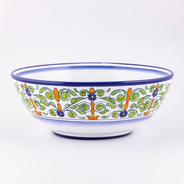 Deruta serving bowl from the Amelia collection, handmade by Antica Deruta - Italy