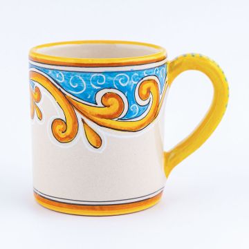 Andrea Italian mug handmade by Ceramiche Andrilia in Deruta