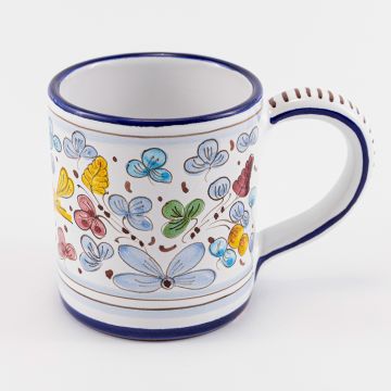 Arabesco Semplice Italian mug handmade by Fima in Deruta