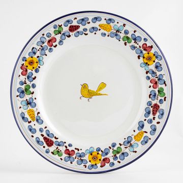 Arabesco Semplice Italian dinner plate handmade by Fima in Deruta