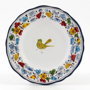 Arabesco Semplice Italian salad & dessert plate handmade by Fima in Deruta