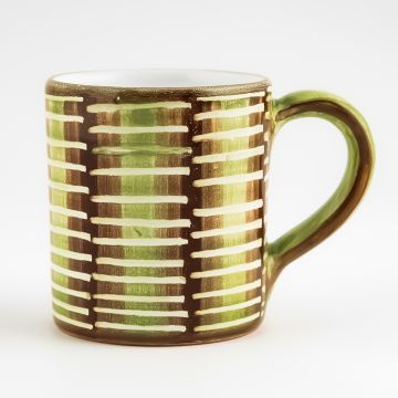 Celebration Italian mug handmade by Fima in Deruta