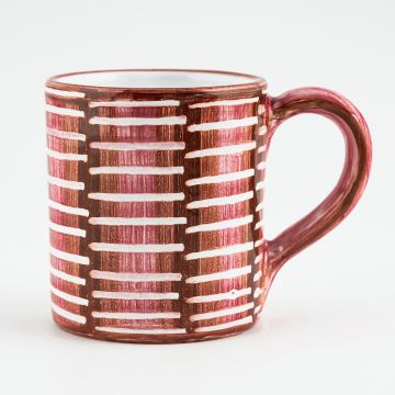 Celebration Italian mug handmade by Fima in Deruta