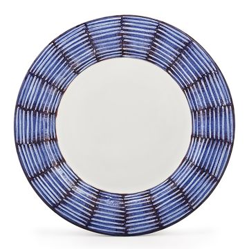Celebration Italian charger plate handmade by Fima in Deruta