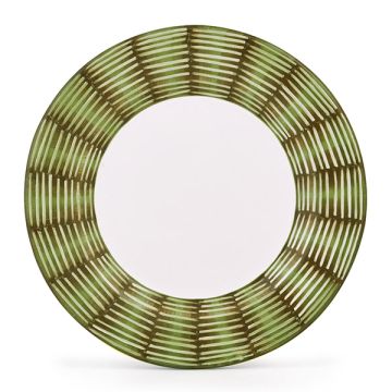 Celebration Italian round platter handmade by Fima in Deruta
