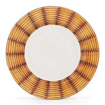 Celebration Italian charger plate handmade by Fima in Deruta