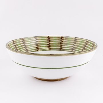 Celebration Italian serving bowl handmade by Fima in Deruta