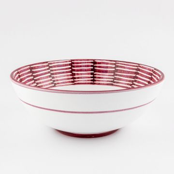Celebration Italian serving bowl handmade by Fima in Deruta