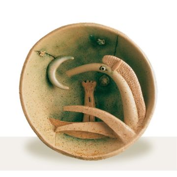 An Animated Bowl  - The Horse, a ceramic piece created by Maestro Riccardo Biavati in Ferrara, Italy 
