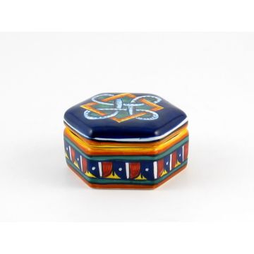 Italian favor keepsake box handmade by Eugenio Ricciarelli - Deruta, Rapallo, Amalfi