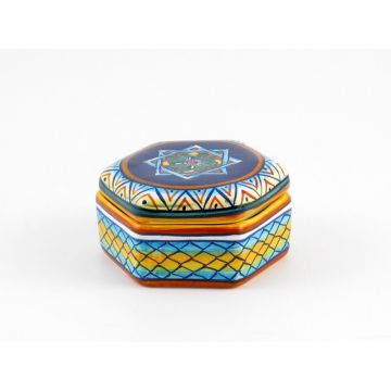 Italian favor keepsake box handmade by Eugenio Ricciarelli - Deruta, Rapallo, Amalfi