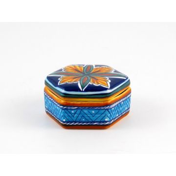 Italian favor keepsake box handmade by Eugenio Ricciarelli - Deruta, Rapallo, Amalfi