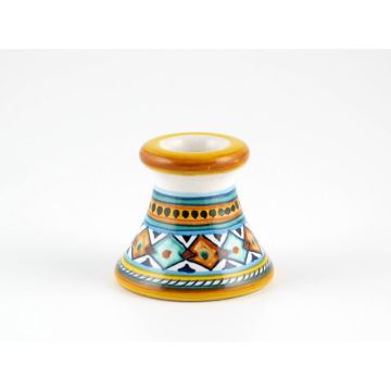 Italian favor small candle holder handmade by Fima in Deruta