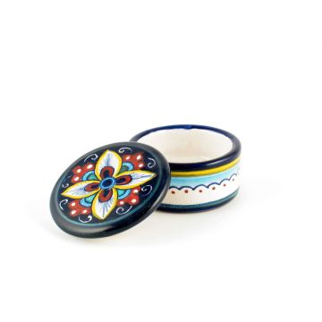 Italian favor keepsake box handmade by Fima in Deruta