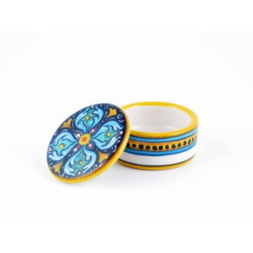 Italian favor keepsake box handmade by Fima in Deruta