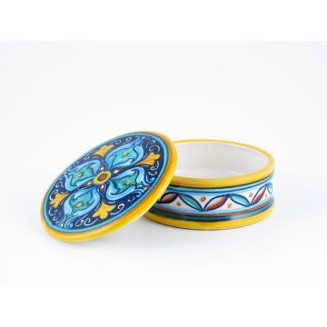 Italian favor keepsake box handmade by Fima in Deruta