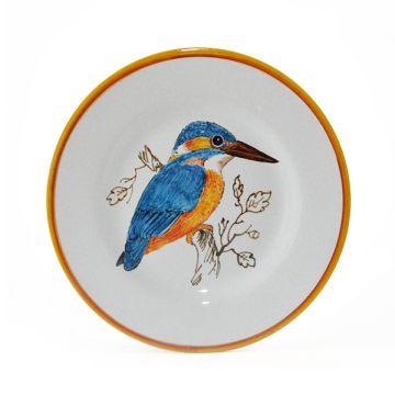 Italian salad & dessert plate Bosco from the Joy Collection handmade by Francesca Niccacci in Deruta