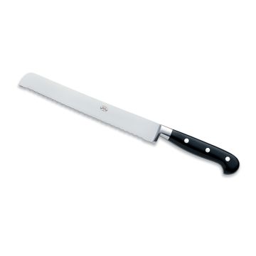 Forgiato Black bread knife handcrafted by Coltellerie Berti in Scarperia, Italy