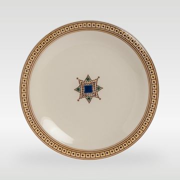 Italian bread & butter plate from the Occhio di Gatto collection, handmade by Francesco Fasano in Grottaglie, Italy