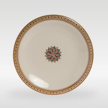 Italian bread & butter plate from the Rubino collection, handmade by Francesco Fasano in Grottaglie, Italy