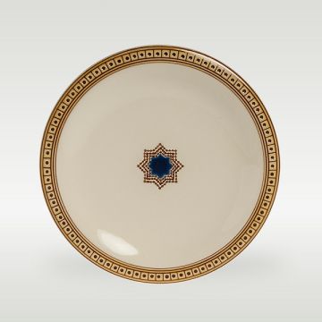 Italian bread & butter plate from the Zaffiro collection, handmade by Francesco Fasano in Grottaglie, Italy