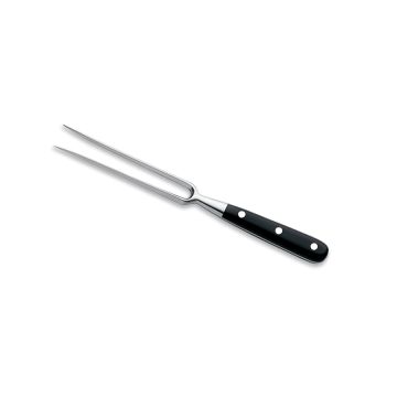 Forgiato Black carving fork handcrafted by Coltellerie Berti in Scarperia, Italy