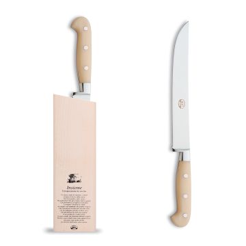 Forgiato Insieme White carving knife handcrafted by Coltellerie Berti in Scarperia, Italy
