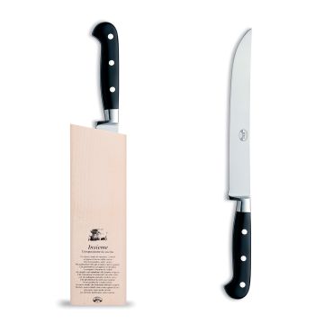 Forgiato Insieme Black carving knife handcrafted by Coltellerie Berti in Scarperia, Italy