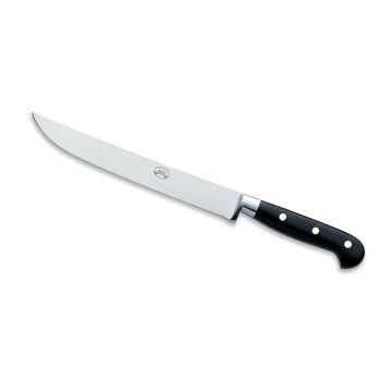 Forgiato Black carving knife handcrafted by Coltellerie Berti in Scarperia, Italy