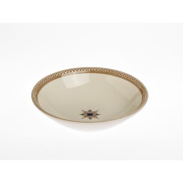 Italian cereal bowl from the Occhio di Gatto collection, handmade by Francesco Fasano in Grottaglie, Italy