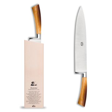 Forgiato Insieme Cornotech chef knife handcrafted by Coltellerie Berti in Scarperia, Italy