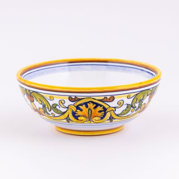 Deruta cereal bowl from the Cinquecento collection, handmade by Antica Deruta - Italy