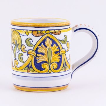Deruta mug from the Cinquecento collection, handmade by Antica Deruta - Italy