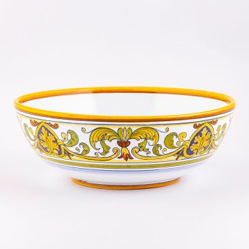 Deruta serving bowl from the Cinquecento collection, handmade by Antica Deruta - Italy
