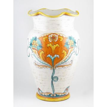 Deruta umbrella stand from the Cornucopia collection, handmade by Antica Deruta - Italy