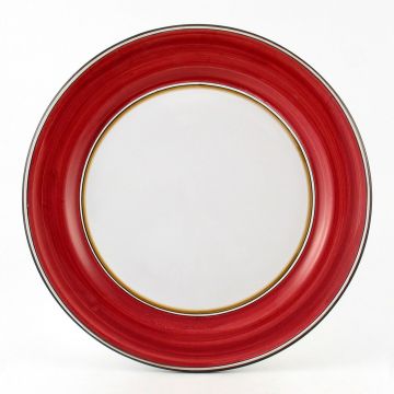 Italian charger plate handmade by Fima in Deruta