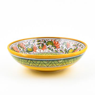Cecilia Rosso Italian pasta & soup bowl handmade by Ceramiche Andrilia in Deruta - main image