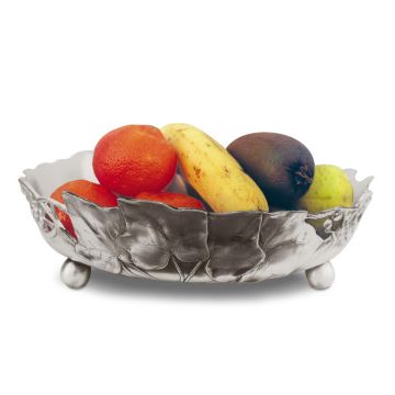 Handcrafted Italian pewter bowl Frutta by Cosi Tabellini in Brescia