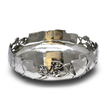 Handcrafted Italian pewter bowl Frutta by Cosi Tabellini in Brescia