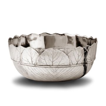 Handcrafted Italian pewter bowl Natura by Cosi Tabellini in Brescia