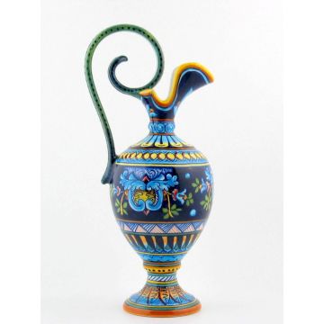 Italian amphora vase handmade by Eugenio Ricciarelli - Deruta, Rapallo, Amalfi