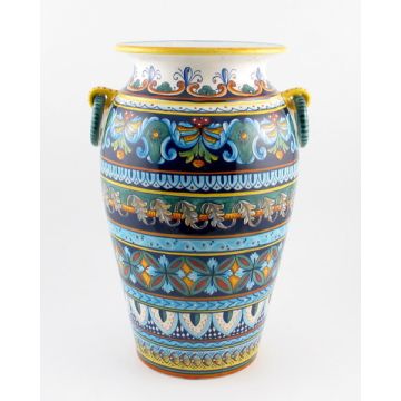 Italian umbrella stand handmade by Eugenio Ricciarelli - Deruta, Rapallo, Amalfi